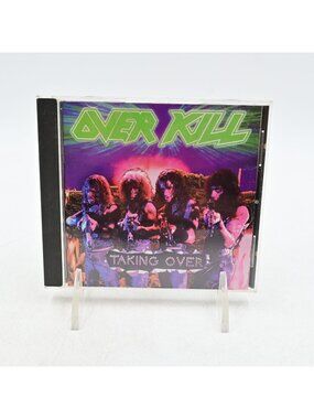 Overkill Taking Over CD Atlantic Records Thrash Metal Parental Advisory
